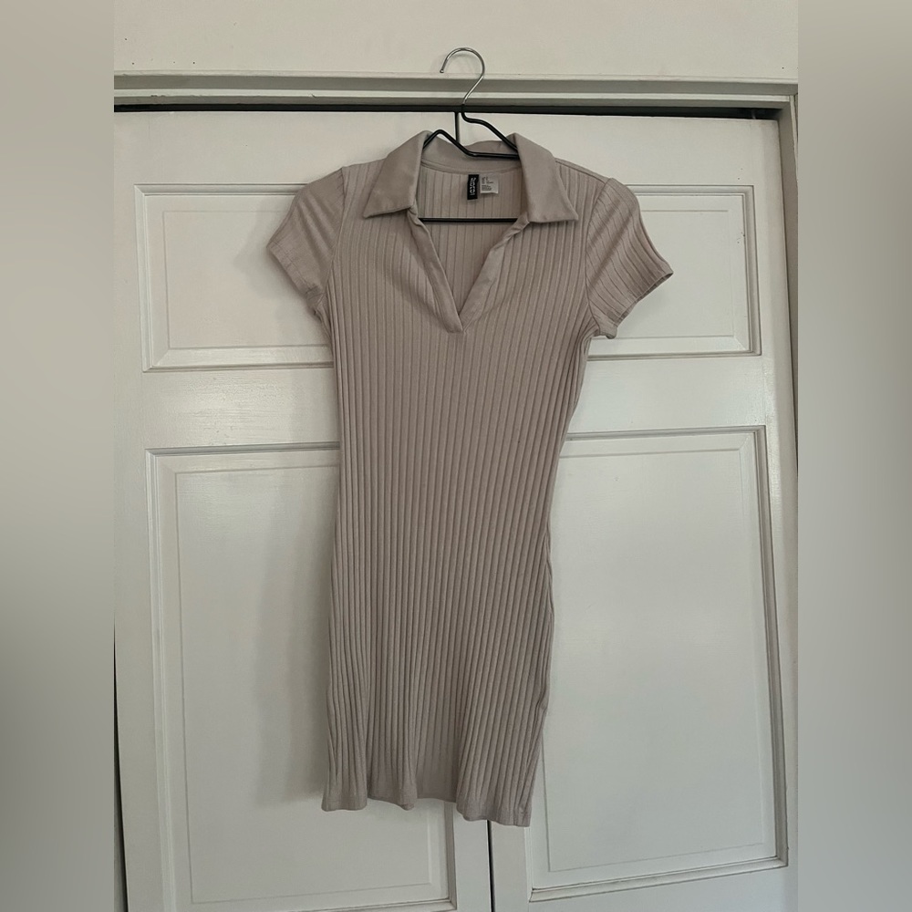Divided dress tan